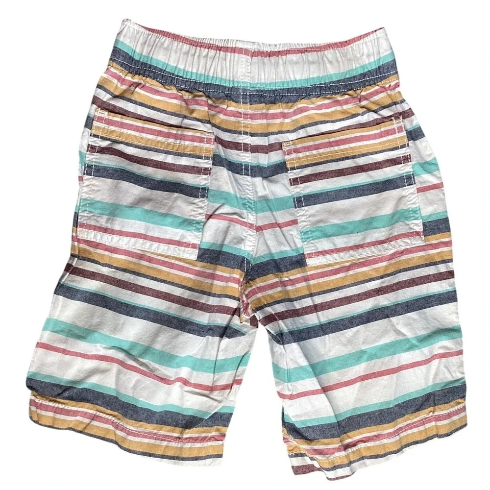 Gymboree Shorts Kids Size 6 Multicolor‎ Good Striped Cotton Drawstring Casual